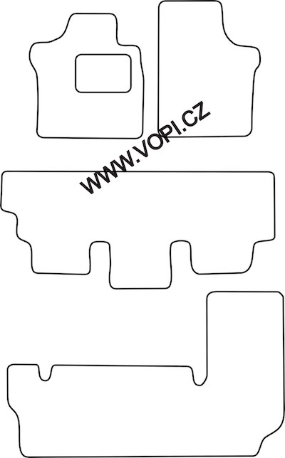 Autokoberce Chrysler Voyager KWB 1991 - 1995 komplet Colorfit Fun (710)